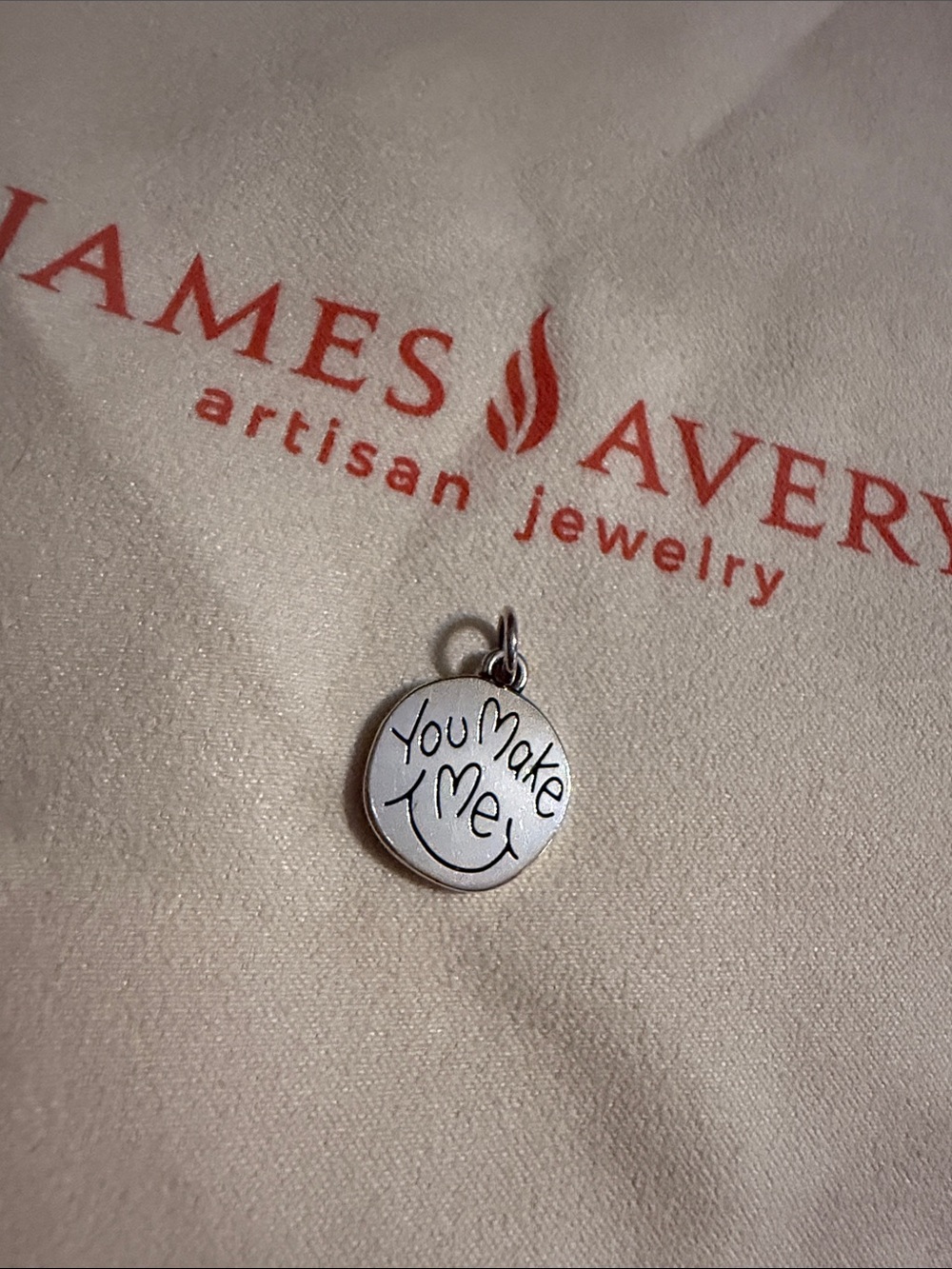 James Avery Retired Sterling Silver “You make Me Smile” Charm preloved
